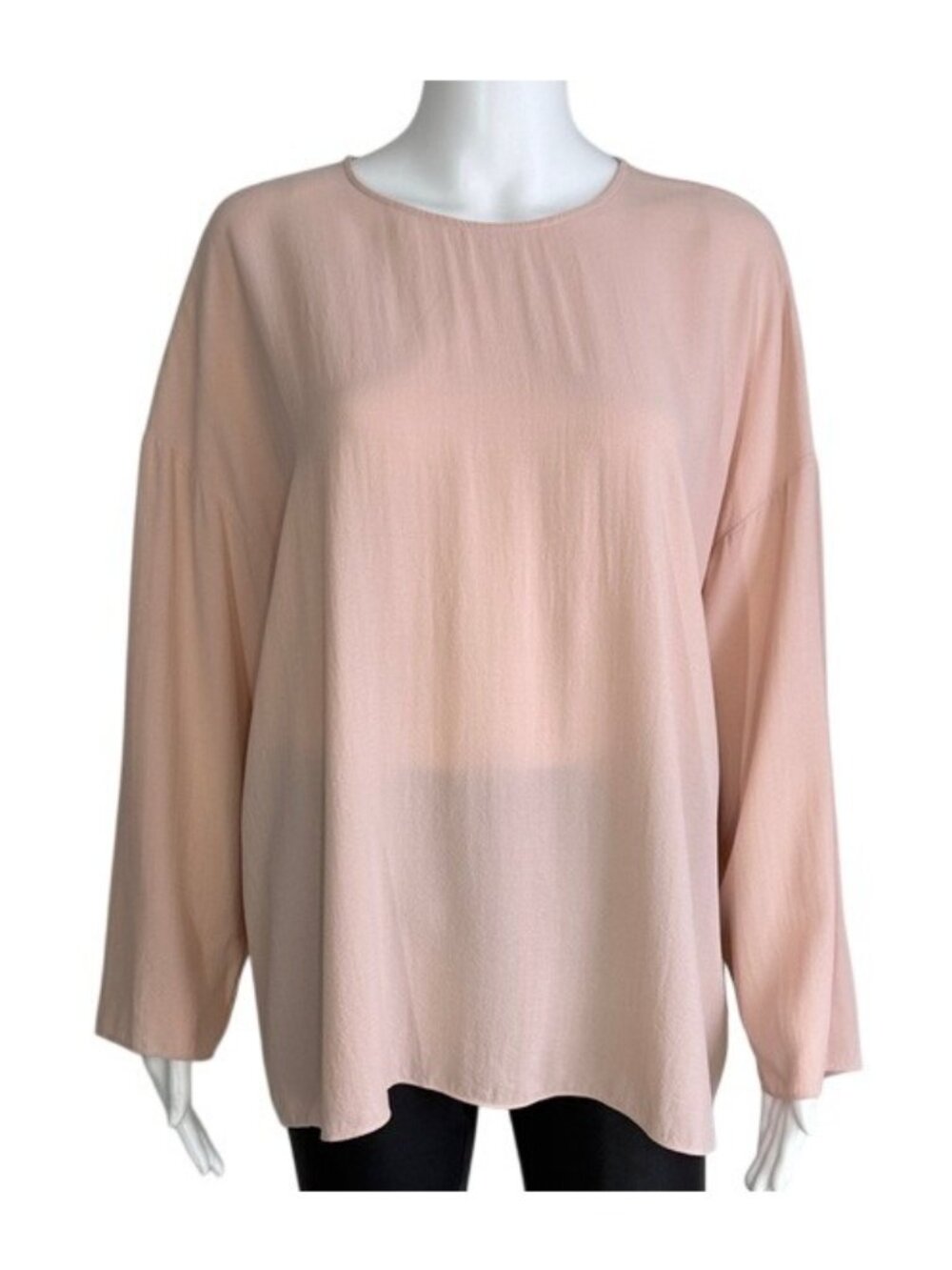 Eileen Fisher Silk Crepe Blouse – Size XL